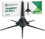 K&M 15213 Trompetenst&auml;nder Schwarz &ndash; gummierte Kegelspitze mit...