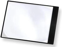 Carson MagniSheet 2x Blattlupe, Ganzseiten Format, ideale Lesehilfe f&uuml;r B&uuml;cher,