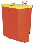 Kerbl Futterautomat f&uuml;r Kaninchen, Futterspender, 2500ml Fassungsverm&ouml;gen, rot, 1x