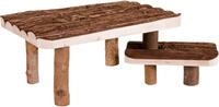 Trixie 62262 Natural Living Unterstand und Liegeplatz m. Treppe, 37 &times; 17 &times; 28 cm
