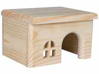 TRIXIE 61261 Haus, nagelfrei, Hamster, Holz, 15 × 12 × 15 cm