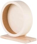 TRIXIE Holz-Laufrad &oslash; 21 cm - unbehandelt - geschlossene Lauffl&auml;che mit Kork-Bezug