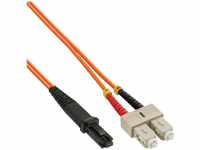 InLine 87252 LWL Duplex Kabel, MTRJ/SC, 50/125µm, OM2, 2m