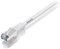 Equip Quip Patchkabel RJ45 S/FTP Cat6A 10.00m Weiss (SSTP) PIMF HF Polybeutel