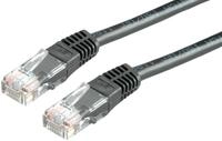 VALUE Patchkabel Kat.6 (Class E) UTP, schwarz, 3 m