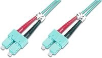 DIGITUS DK-2522-01/3 &ndash; Glasfaserkabel OM3 &ndash; 1 m &ndash; ST zu SC &ndash; Duplex LWL Kabel
