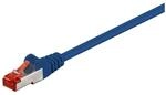 Goobay 95643 CAT 6 Patchkabel, S/FTP (PiMF), Blau - LSZH halogenfrei, Kupfer