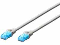 DIGITUS LAN Kabel Cat 5e - 1m - CCA Netzwerkkabel Mit RJ45 - U/UTP Ungeschirmt -