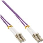 InLine 88544P LWL Duplex Kabel, LC/LC, 50/125&micro;m, OM4, 0,5m