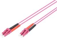 DIGITUS DK-2533-01-4 &ndash; Glasfaserkabel OM4 &ndash; 1 m &ndash; LC zu LC &ndash; Duplex LWL Kabel