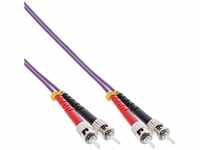 InLine 81502P LWL Duplex Kabel, ST/ST, 50/125µm, OM4, 2m