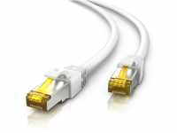 CSL - 7,5m CAT 7 Netzwerkkabel Gigabit Ethernet LAN Kabel - 10000 Mbit s - Patchkabel