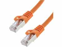 Netzwerkkabel S/FTP PIMF Cat. 7; 0,25 Meter; Patchkabel für Gigabit Ethernet;...