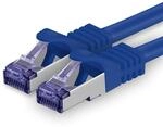 1aTTack.de Cat.7 Netzwerkkabel 15m - Blau - 1 St&uuml;ck - Cat7 Patchkabel