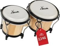 XDrum PERC Bongos Club Weinrot - 2 Trommeln mit 6" und 7" - Bongotrommeln mit