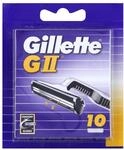 Gillette GII Rasierklingen f&uuml;r Rasierer, 10 Ersatzklingen f&uuml;r Nassrasierer Herren