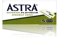 Astra Superior Platinum Double Edge Rasierklingen, 1 Packung mit 5 Klingen