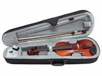 GEWApure Violingarnitur EW Ebenholz 1/4 spielfertig mit Kinnhalter,