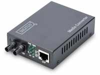 DIGITUS Medienkonverter - Multimode - Fast Ethernet - RJ45 / ST - 1310nm...