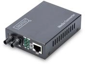 DIGITUS Medienkonverter &ndash; RJ45 zu ST Duplex &ndash; Multimode &ndash; 100 Mbit/s Fast