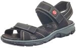 Rieker Damen Sandalen, Schwarz, 36 EU