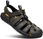 KEEN Herren CLEARWATER CNX LEATHER Sandale MAGNET/SCHWARZ 42.5