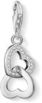 THOMAS SABO Damen Charm-Anh&auml;nger Herz Fl&uuml;gel Charm Club 925 Sterling Silber