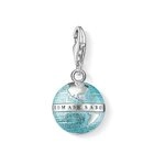 THOMAS SABO Damen Charm-Anh&auml;nger Weltkugel Charm Club 925 Sterling Silber...