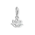 THOMAS SABO Damen Charm-Anh&auml;nger Lotos Bl&uuml;te Charm Club 925 Sterling Silber