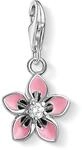 THOMAS SABO Damen Charm-Anh&auml;nger Rosa Blume 925 Sterling Silber 1354-041-9