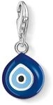 THOMAS SABO Charm-Anh&auml;nger Nazar Auge 925er Sterlingsilber, Blau, Schwarz...