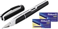 Pelikan 903054 F&uuml;llhalter Style Neon, M-Feder, schwarz/weiss