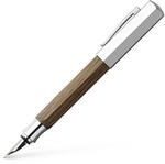 Faber-Castell 147580 - F&uuml;llfederhalter Ondoro R&auml;uchereiche, Feder: M, Schaftfarbe: