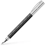 Faber-Castell - F&uuml;ller Ambition Rhombus Schwarz Silber, Feder M | F&uuml;llfederhalter