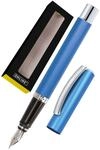 Online F&uuml;ller Vision Blau I Eleganter F&uuml;llfederhalter mit Iridium-Feder medium I