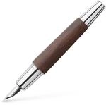 Faber-Castell 148210 - F&uuml;ller e-motion Holz, dunkelbraun, Federbreite M, inkl.