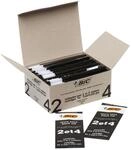 BIC 4 Farben Kugelschreiberminen schwarz 4 Colours, 50er Pack, dokumentenechte Tinte,