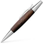 Faber-Castell 148381 - Drehkugelschreiber e-motion Birnbaum, dunkelbraun,