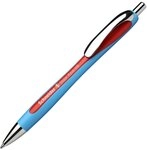 Schneider Kugelschreiber Slider Rave XB, rote Mine, Metallclip, blauer Schaft