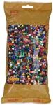 Hama Perlen 205-67 B&uuml;gelperlen Beutel mit ca. 6.000 bunten Midi Bastelperlen...