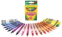 CRAYOLA &ndash; Wachsmalstifte, 24 St&uuml;ck, f&uuml;r Schule und Kreative Aktivit&auml;ten,