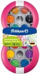 Pelikan Deckfarbkasten Space, 12 Farben + 1 Tube Deckwei&szlig;, Magenta
