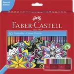 Faber-Castell - Buntstifte Set Castle, 60 hexagonale Malstifte | Bruchsichere