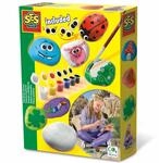 SES Creative 14818 &ndash; Steine Bemalen Set, Inklusive Farben und Pinsel,...