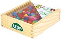 Lena 32020 - Bastelset Holzf&auml;delperlen 164 Teile, 160 F&auml;delperlen aus Holz...