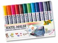 folia 581 - Textil-Maler, 12er farbig sortiert, lichtbeständig und wasserfest