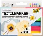 folia 581 - Textil-Maler, 12er farbig sortiert, lichtbest&auml;ndig und wasserfest