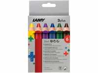 LAMY 3plus Farbstifte 520 6er-Set: Faltschachtel mit 6 Farbstiften - Stifte aus