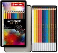 STABILO - Pastellkreidestift - CarbOthello - ARTY+ - 12er Metalletui