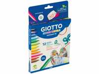 Giotto 4949 00 Decor Fasermaler, 19 x 2,3 x 25,5 cm, 12 Stück (1er Pack)